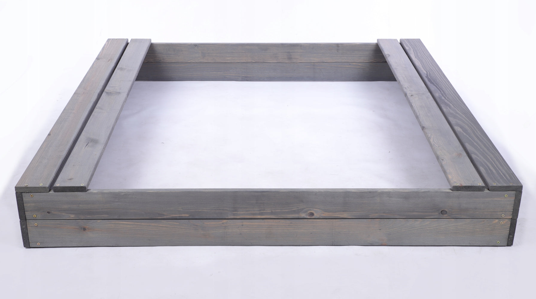 Sandbox impregnated 140x140 with benches AGROTEXTILE eco wood Packaging status original