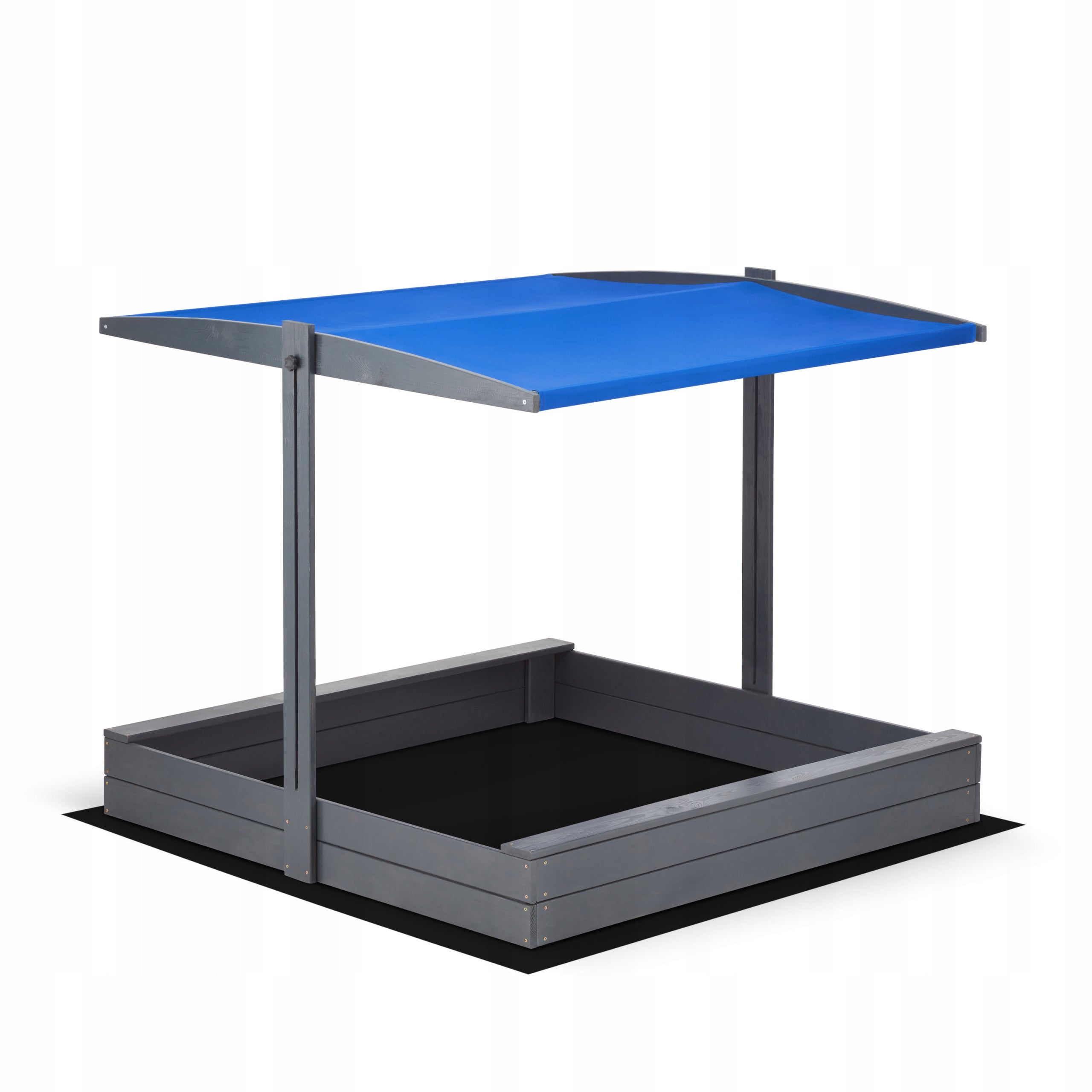 Sandbox with Canopy 120x120 Impregnated Super Quality Drilled Holes Manufacturer code 120 Slim+Dach_BLAU
