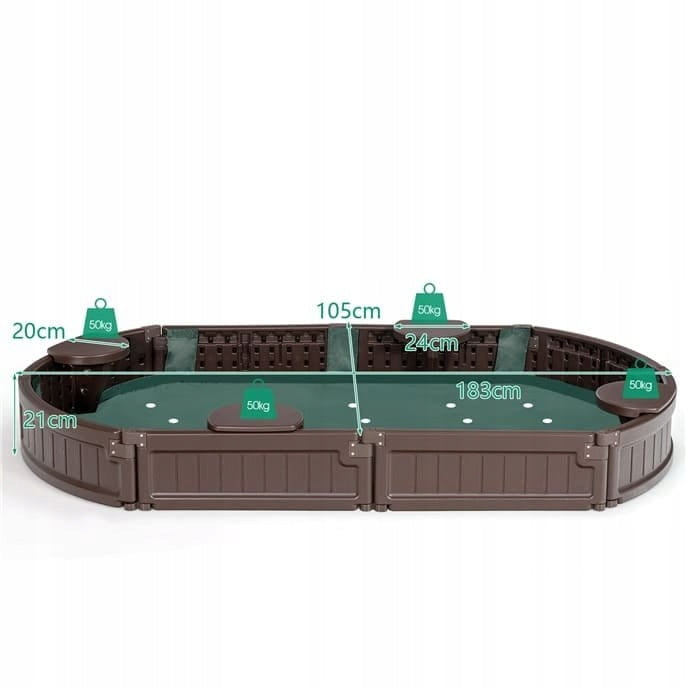 Sandbox with seats for children 183 x 105 x 21 cm Manufacturer code NP10241BN