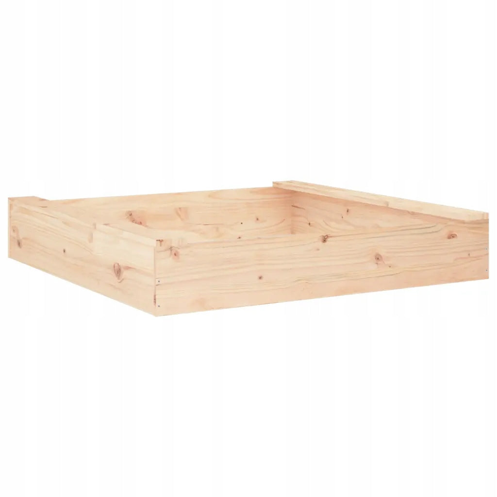 Sandbox with seats, square, solid wood Kid's age 0＋