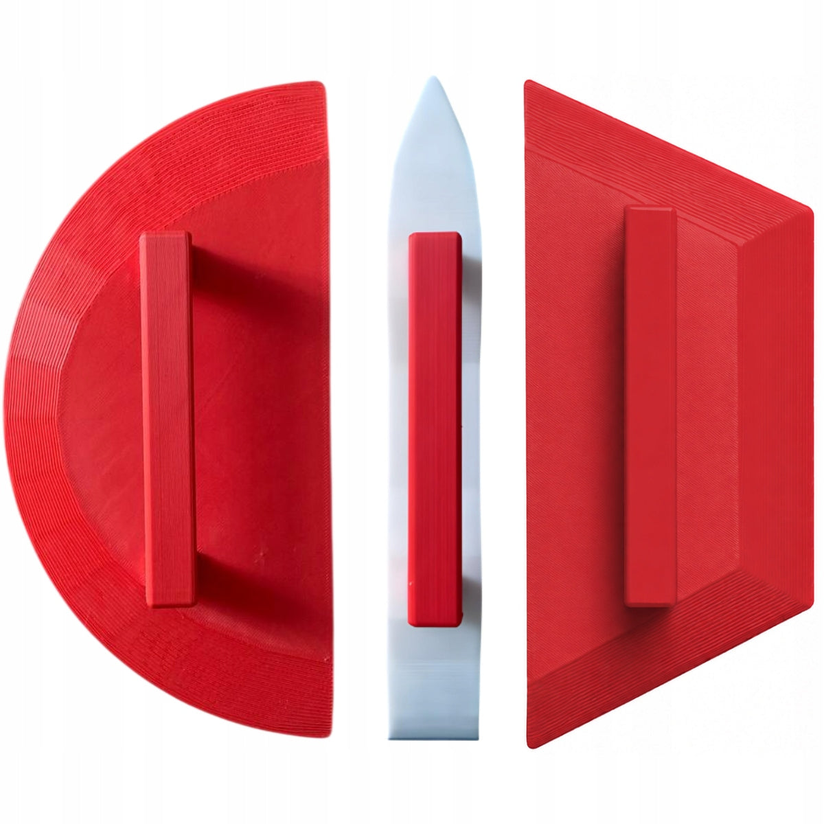 Sanding pads for plaster, corners and edges, white and red, 3 pcs