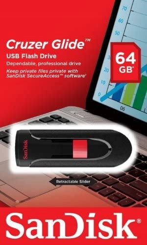 Sandisk Cruzer Glide USB Flash Drive 64GB