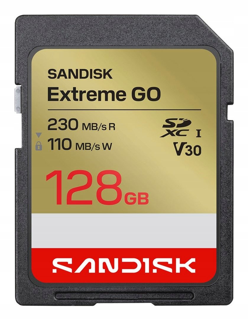 Sandisk Extreme Go SD UHS-I 128GB SD Card 230MB/s(R) / 1