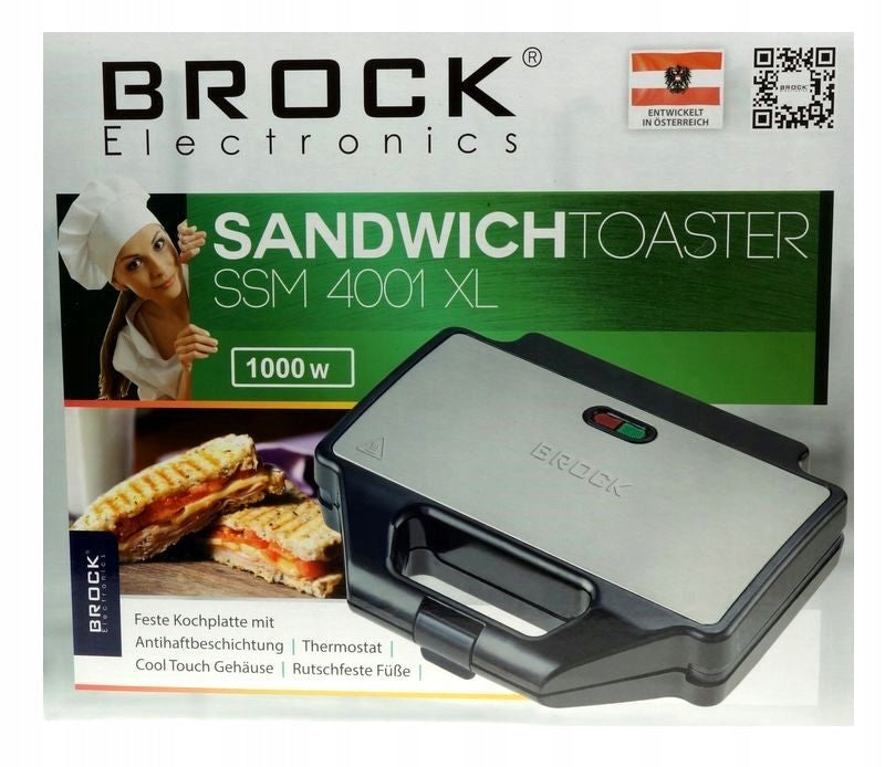 Sandwich Toaster BROCK Contact Grill 750W Brand BROCK