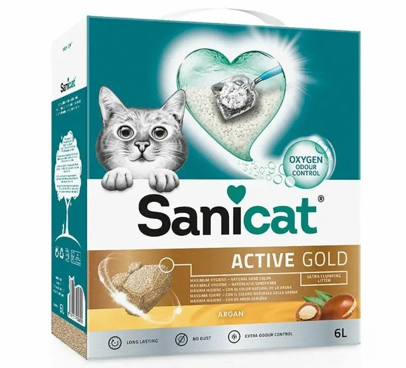 Sanicat Active Gold clumping litter Volume 6 l