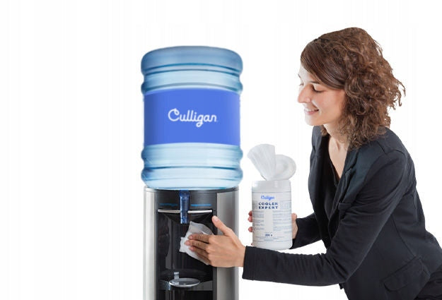 Sanitization of Culligan cylinder distributor (Eden Springs)
