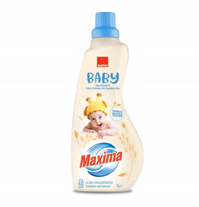 Sano Maxima Ultra Concentrated Baby Fabric Rinse Liquid 1L.