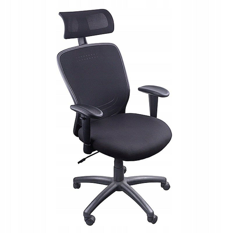 Santorini office chair - ergonomic, black