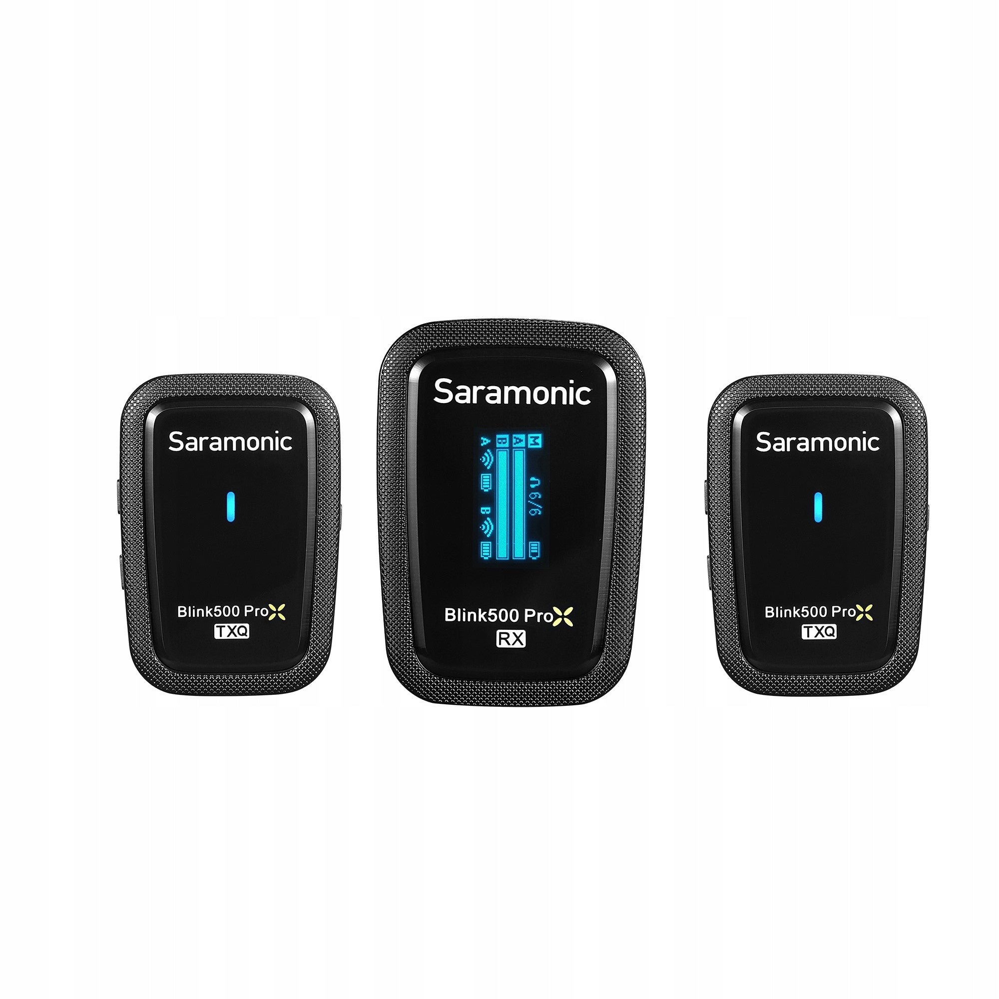 Saramonic Blink500 ProX Q2 belaidžio garso perdavimo rinkinys (RX + TX + TX)
