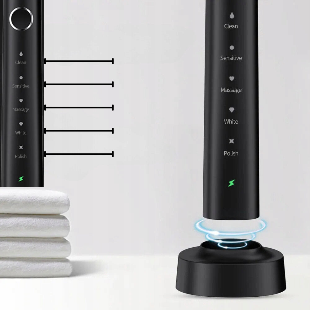 Sarmocare sonic electric toothbrush with 5 modes and 8 tips Brand Sarmocare