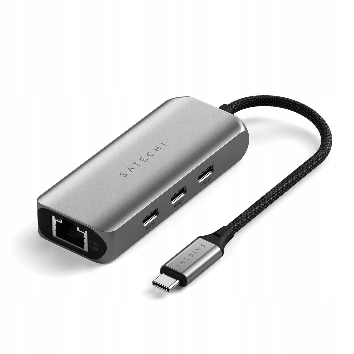 Satechi 4in1 Multiport USB-C Hub with Enthernet Port 2,5GB/s Space gray