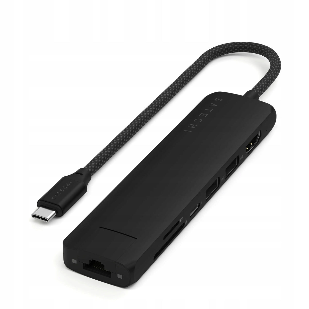 Satechi 7in1 USB-C Slim Multiport Adapter for Mackbook Pro Ethernet HDMI