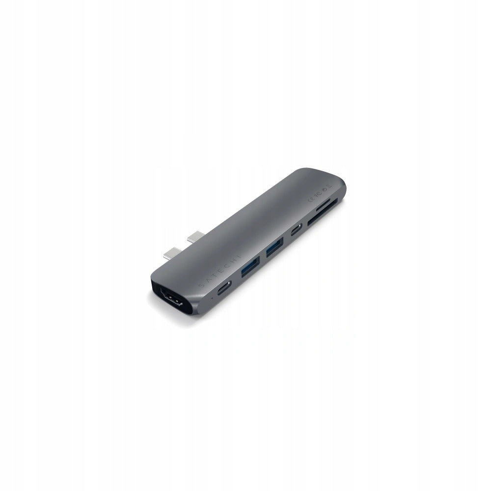 Satechi Pro Hub Adapter with Dual USB-C to MacBook (2x USB-C,