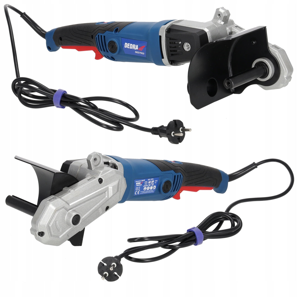 Satin Grinding Machine for Wood Steel DEDRA 1300W 2x Brushes+Masks Manufacturer code DED7933A01