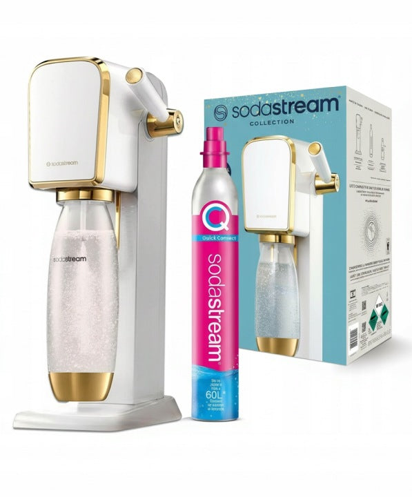 Saturator For Carbonated Water Sodastream Art Special Edition With Bottle White Packaging status original