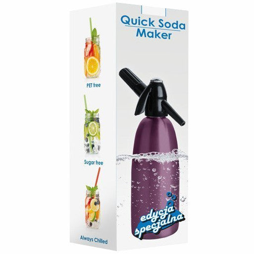 Saturator Siphon for sparkling water for beverages one bottle + 30 PCS drinks Brand Art