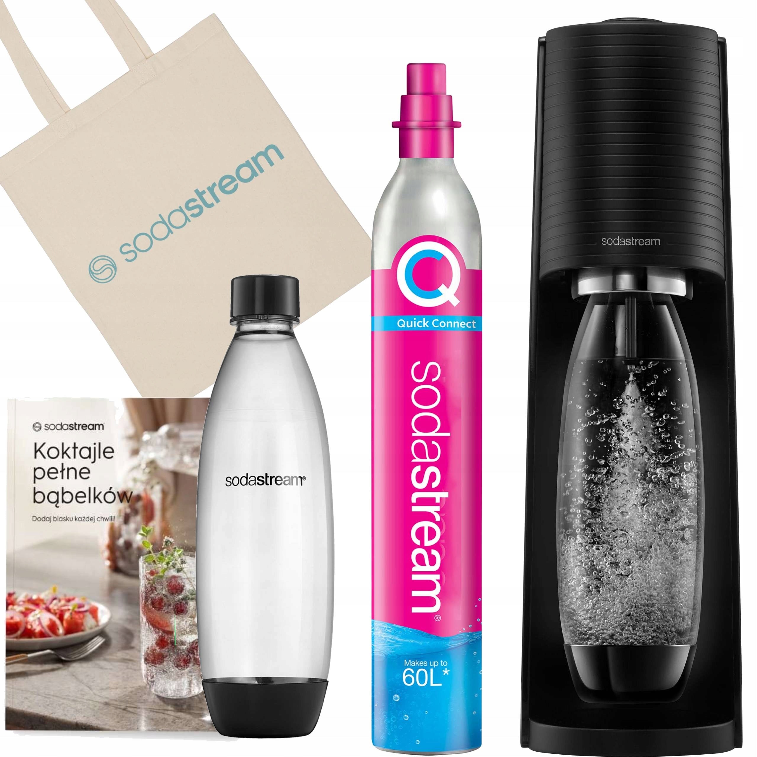 Saturator SodaStream Terra 1 bottle cylinder, Book bag FREEBIE