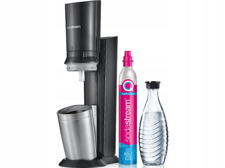 Saturator for gassing water SodaStream Crystal 3.0 silver CARAFE CARTRIDGE