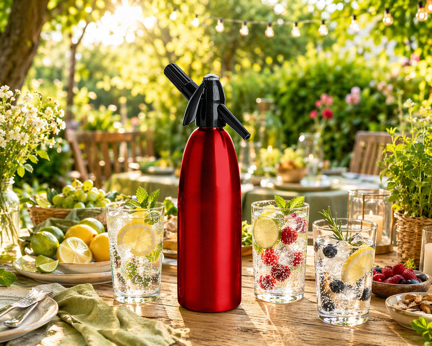 Saturator for sparkling water 1L QUICK SODA ART SA-01D Home Siphon Red Manufacturer code SA-01D