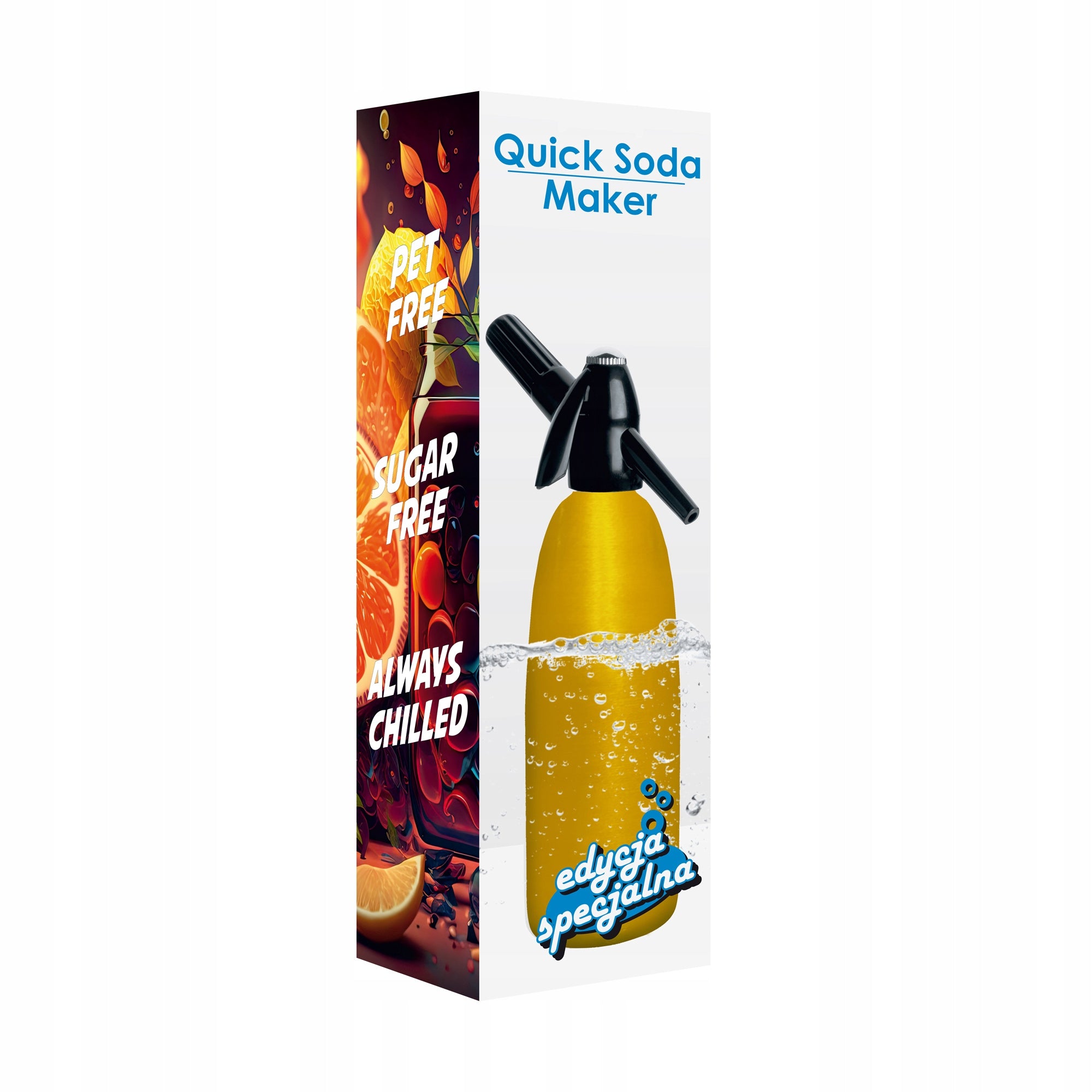Saturator for sparkling water 1L QUICK SODA SA-01L ART home portable siphon Manufacturer code SA-1L