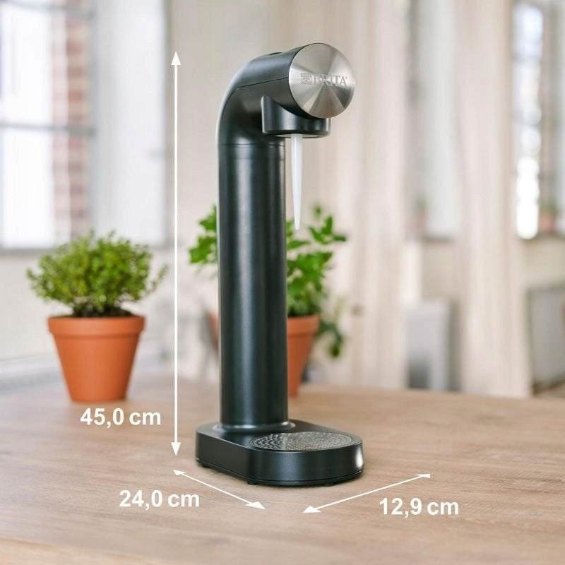 Saturator for sparkling water BRITA sodaONE black with CO2 cylinder and bottle Manufacturer code 4006387113193