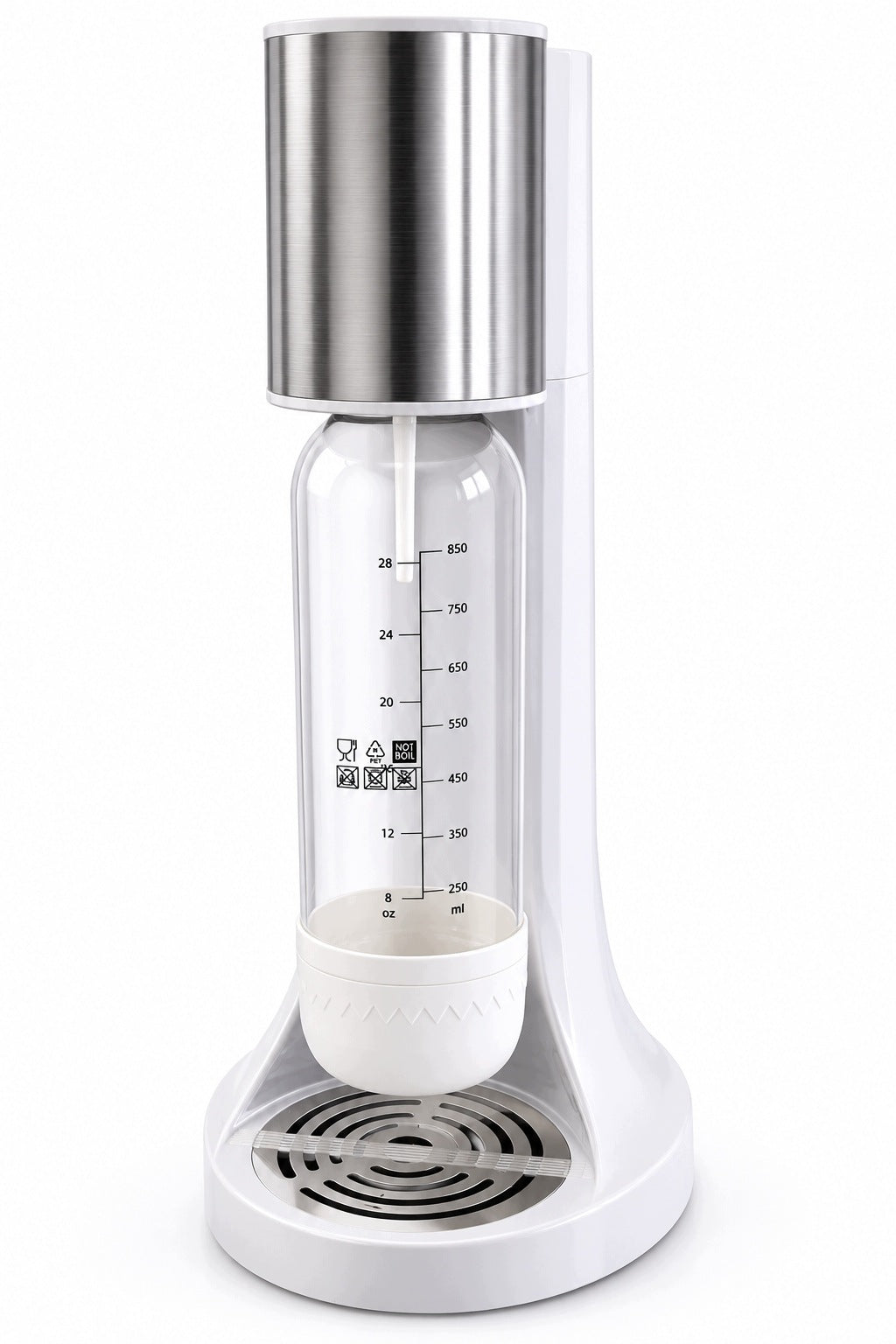 Saturator for sparkling water plus bottle 850 ml WHITE