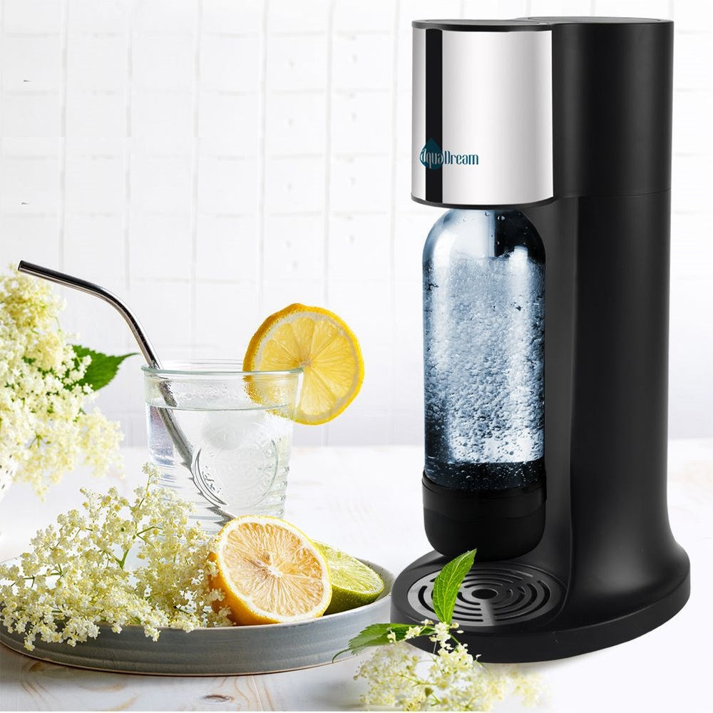 Saturator for water black 1,1 l with bottle FAST LOCK Brand Orion