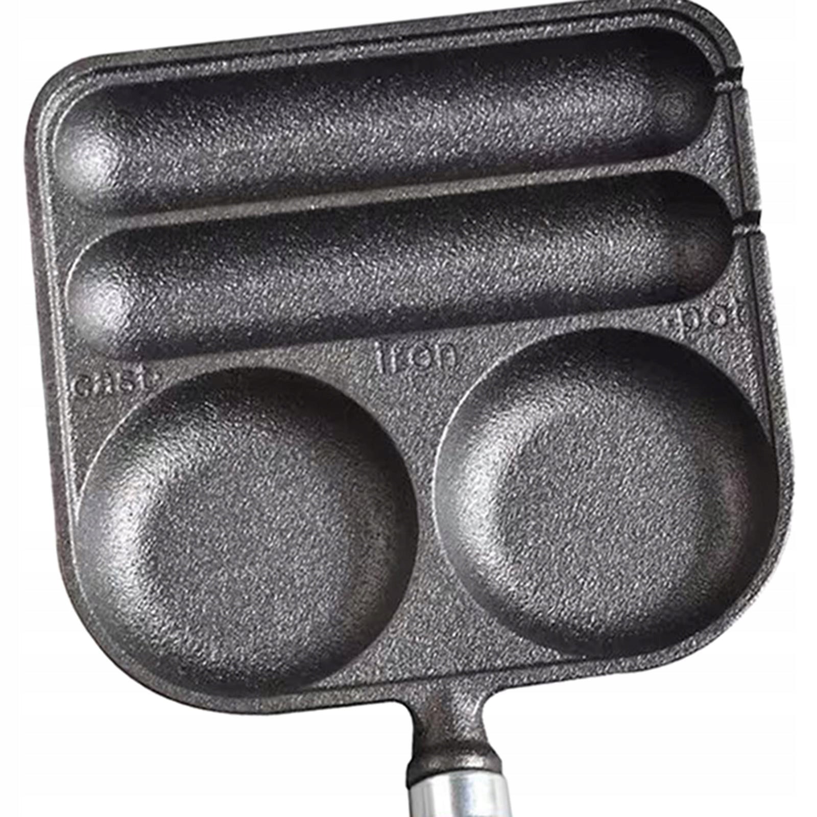 Sausage And Eggs Pan Corn Dog Grill Pan Homemade Nonstick DIY 4 Grid Hot Packaging status original