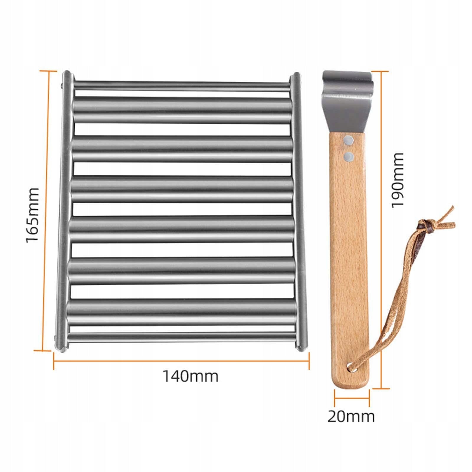 Sausage Roller Holder Grill Cooker Warmer Stainless Steel Without Sticks Brand no brand
