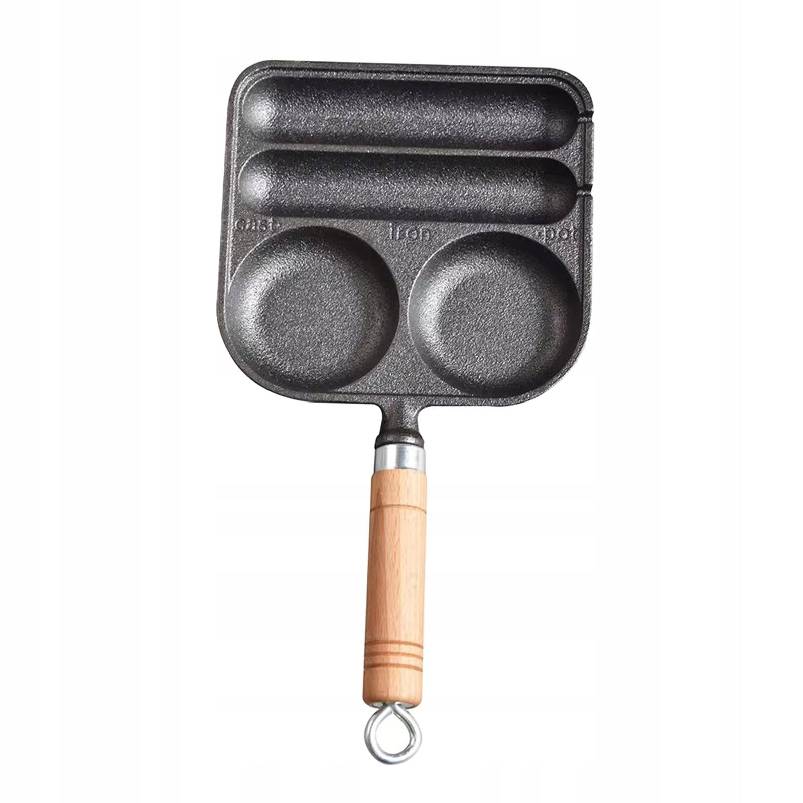 Sausage and Eggs Pan DIY Cast Iron Nonstick Hot Dog Presser Maker Sausage Power rating 1.1 W