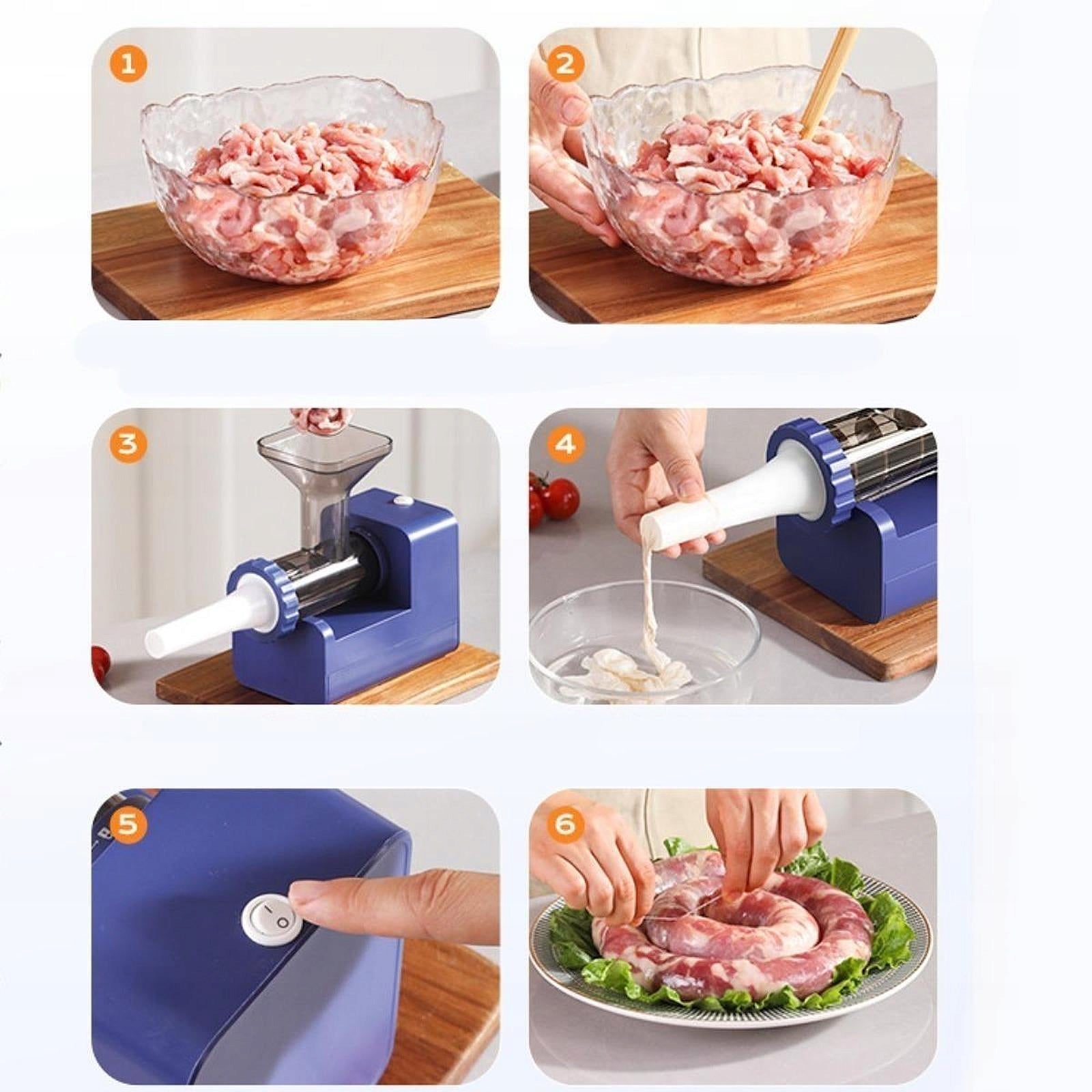 Sausage stuffer sausage sprinkles sausage machine + 4 funnels Brand no brand