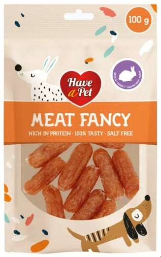 Sausages with Rabbit Have a Pet Meat Fancy Dog Treat soft 100g