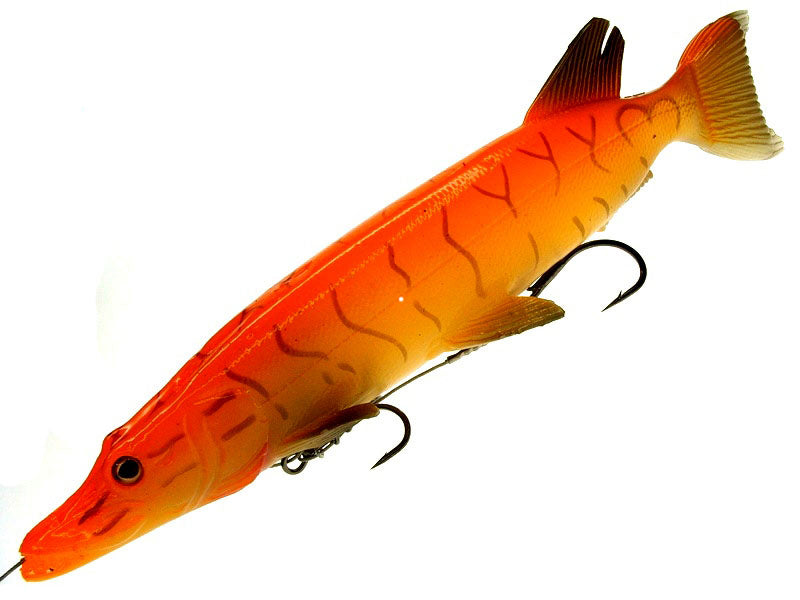 Gummi SG 3D Line Thru Pike 20 cm 66 g, gelb 