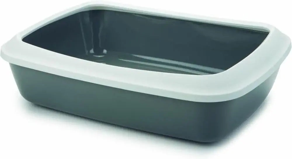 Savic | Iriz | Oval open litter box with cat rim - blue Bl Color blue