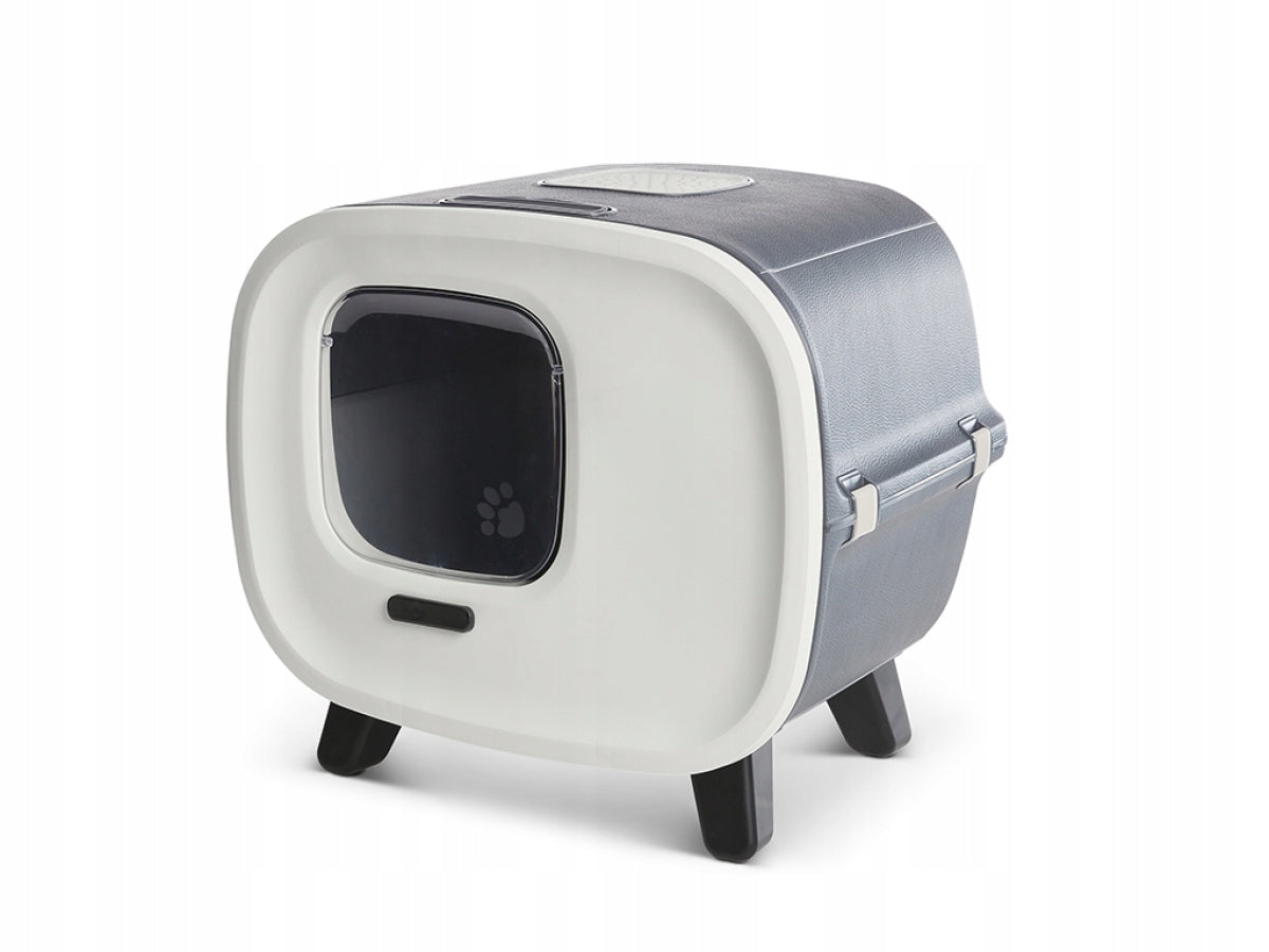 Savic closed litter box Mira de Luxe Anthracite with filter on legs Manufacturer code 62169