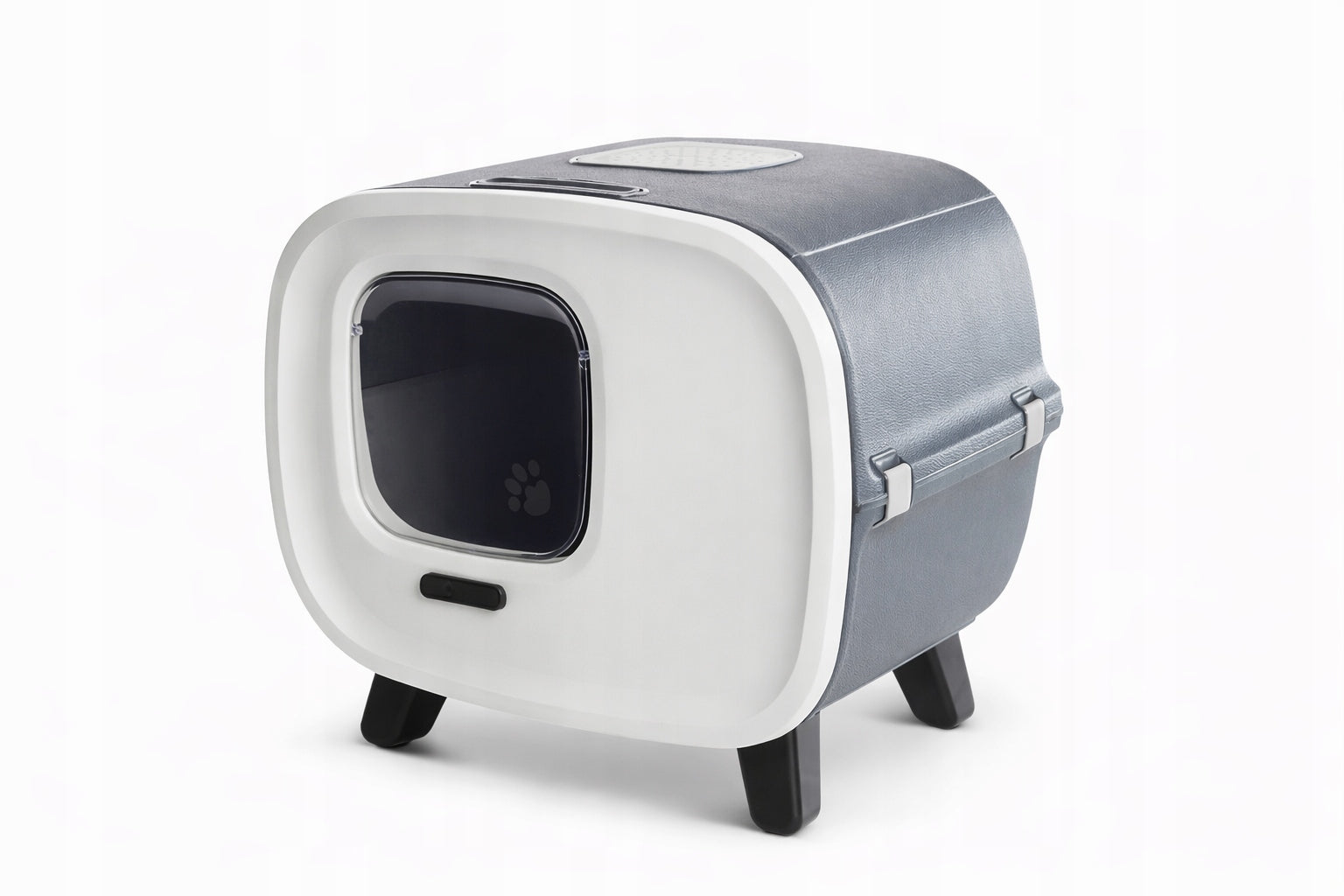 Savic closed litter box Mira de Luxe Anthracite with filter on legs