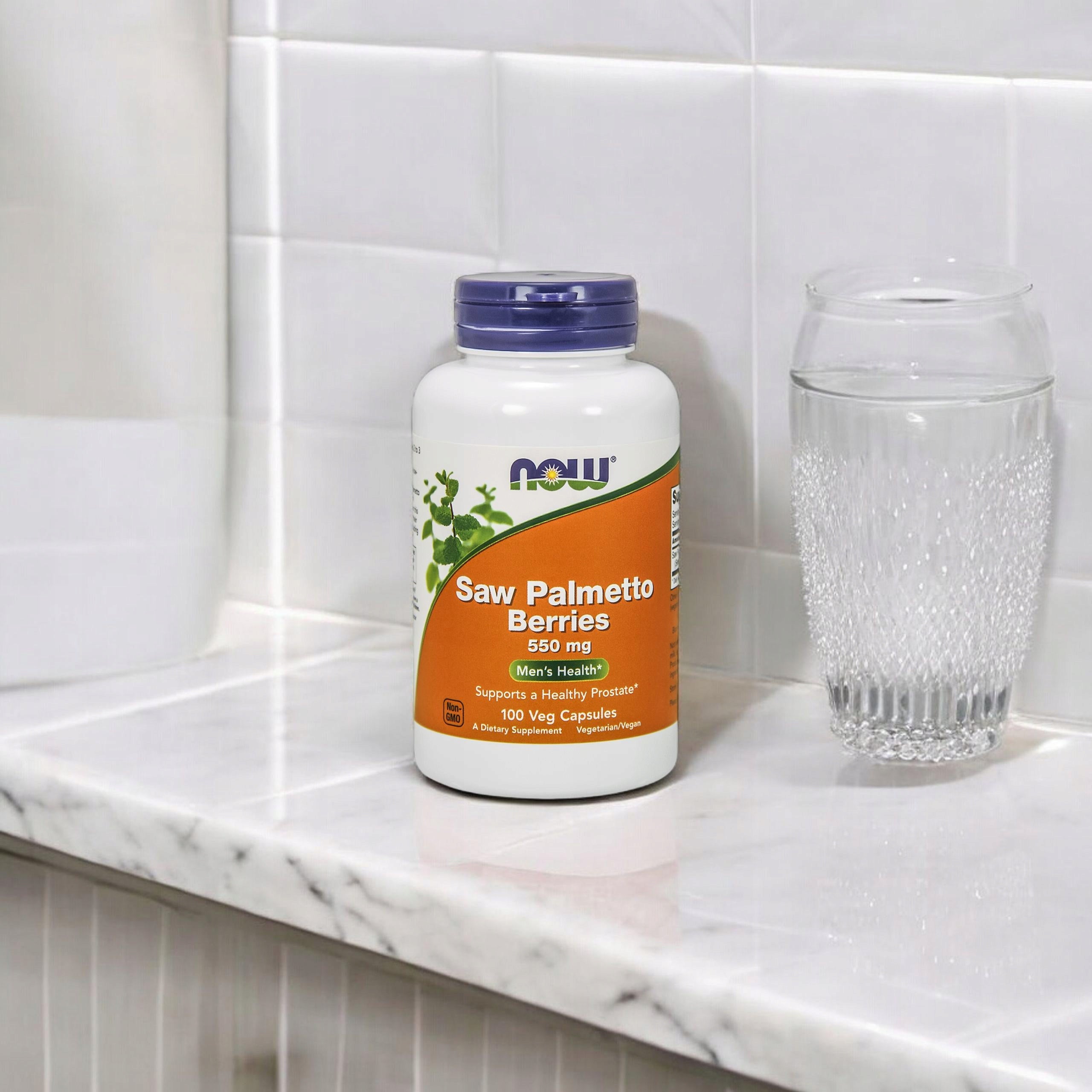 Saw Palm NOW FOODS Saw Palmetto 100 Capsules Prostate Hair DHT Packaging status original