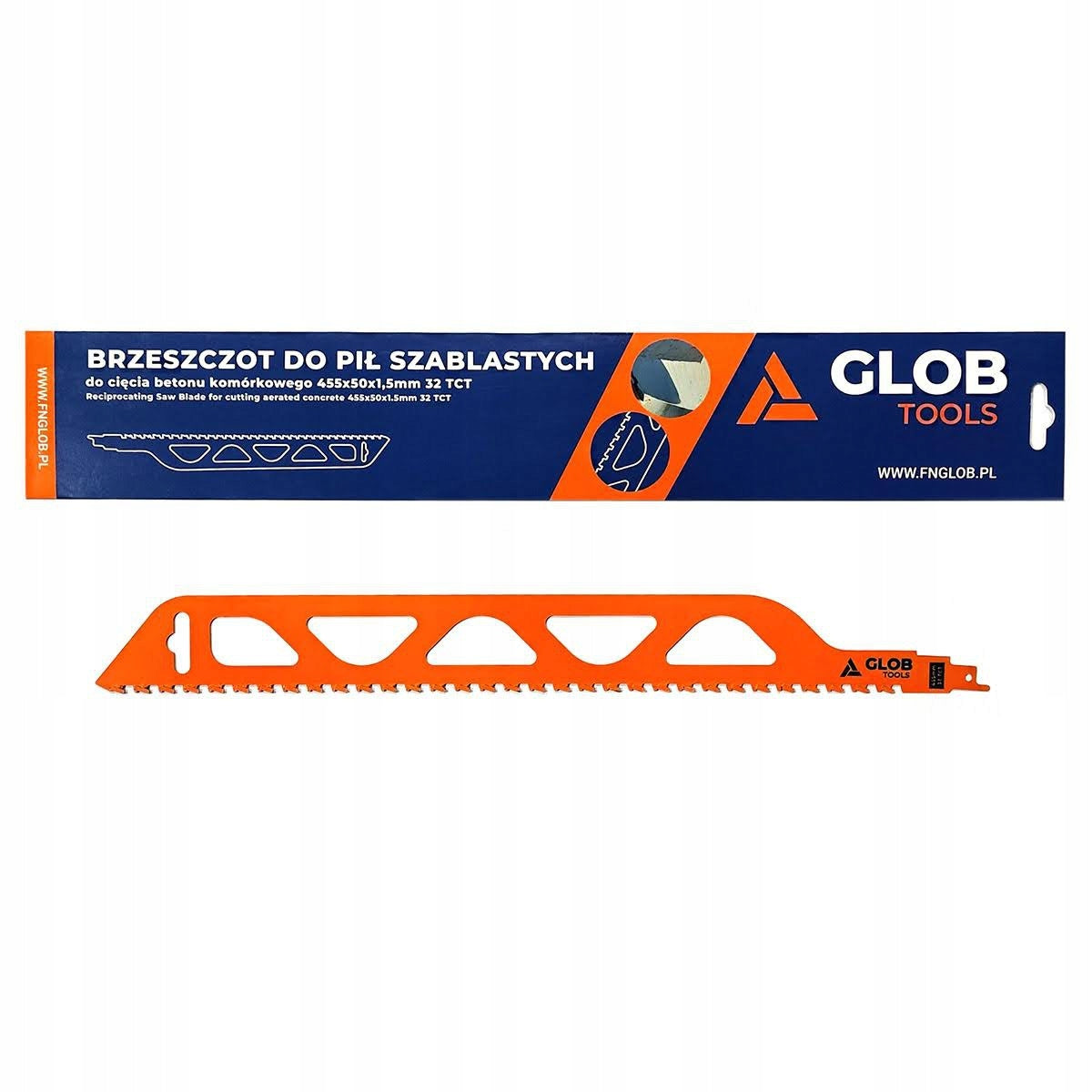 Saw blade 455mm Reciprocating for concrete blocks brick GLOB TOOLS