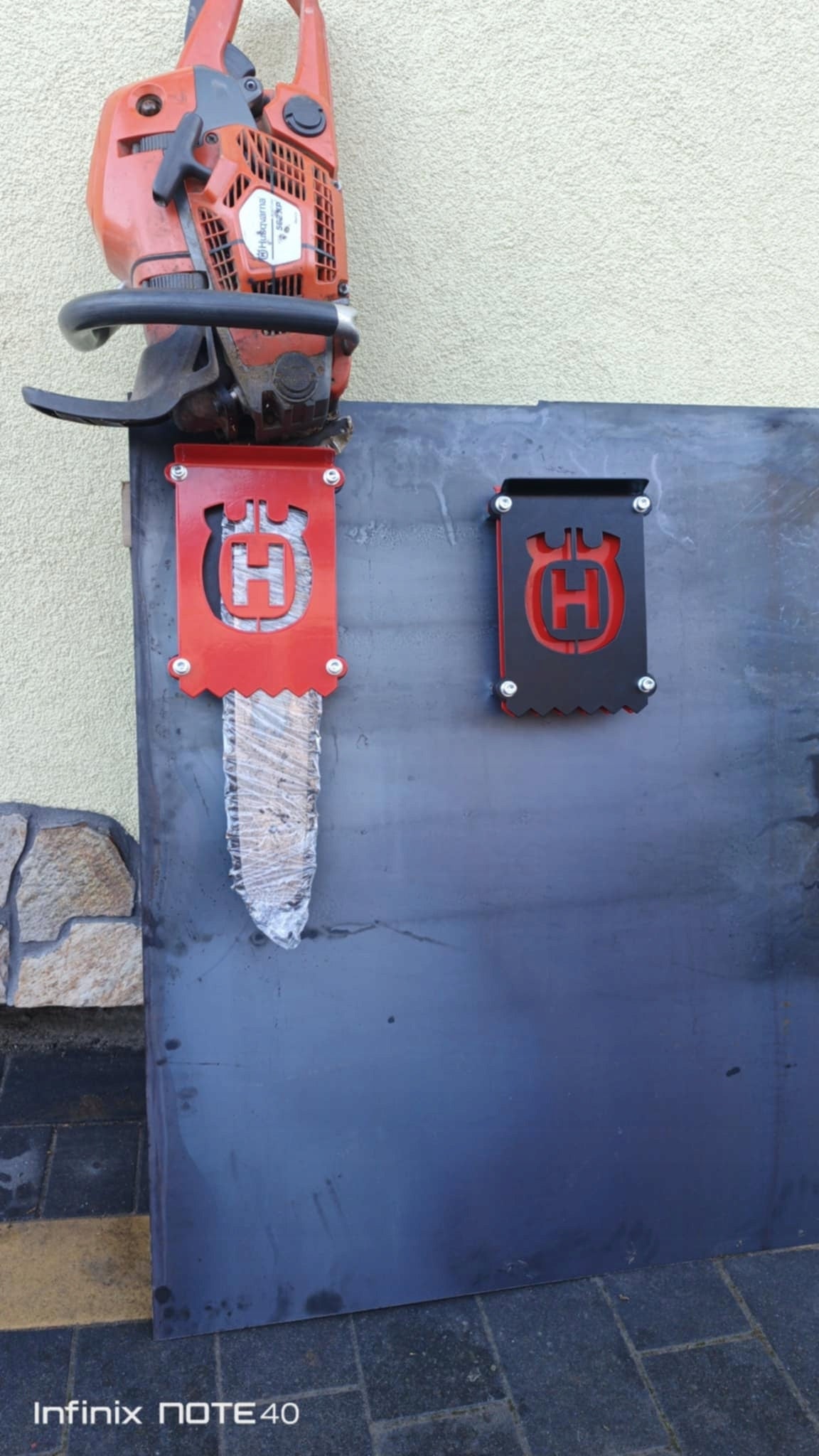 Saw hanger holder saw pocket for saw Nac Stihl Husqvarna LKT