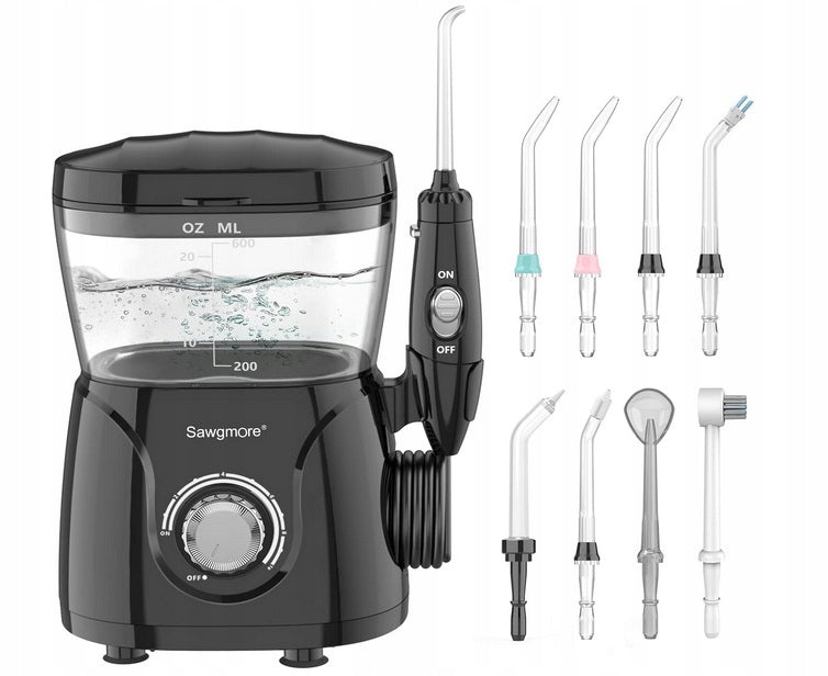 Sawgmore Professional Dental Irrigator 10 Speeds 8 Tips