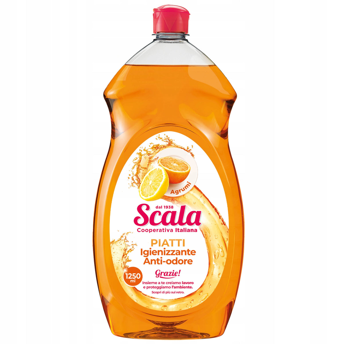 Scala Piatti Agrumi Citrus Fruit Dishwashing Liquid 1250ml