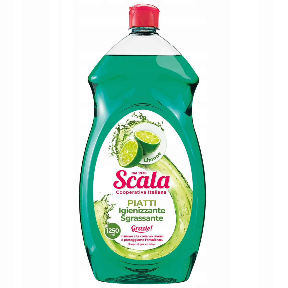 Scala Piatti Limone Lime Dishwashing Liquid 1250ml