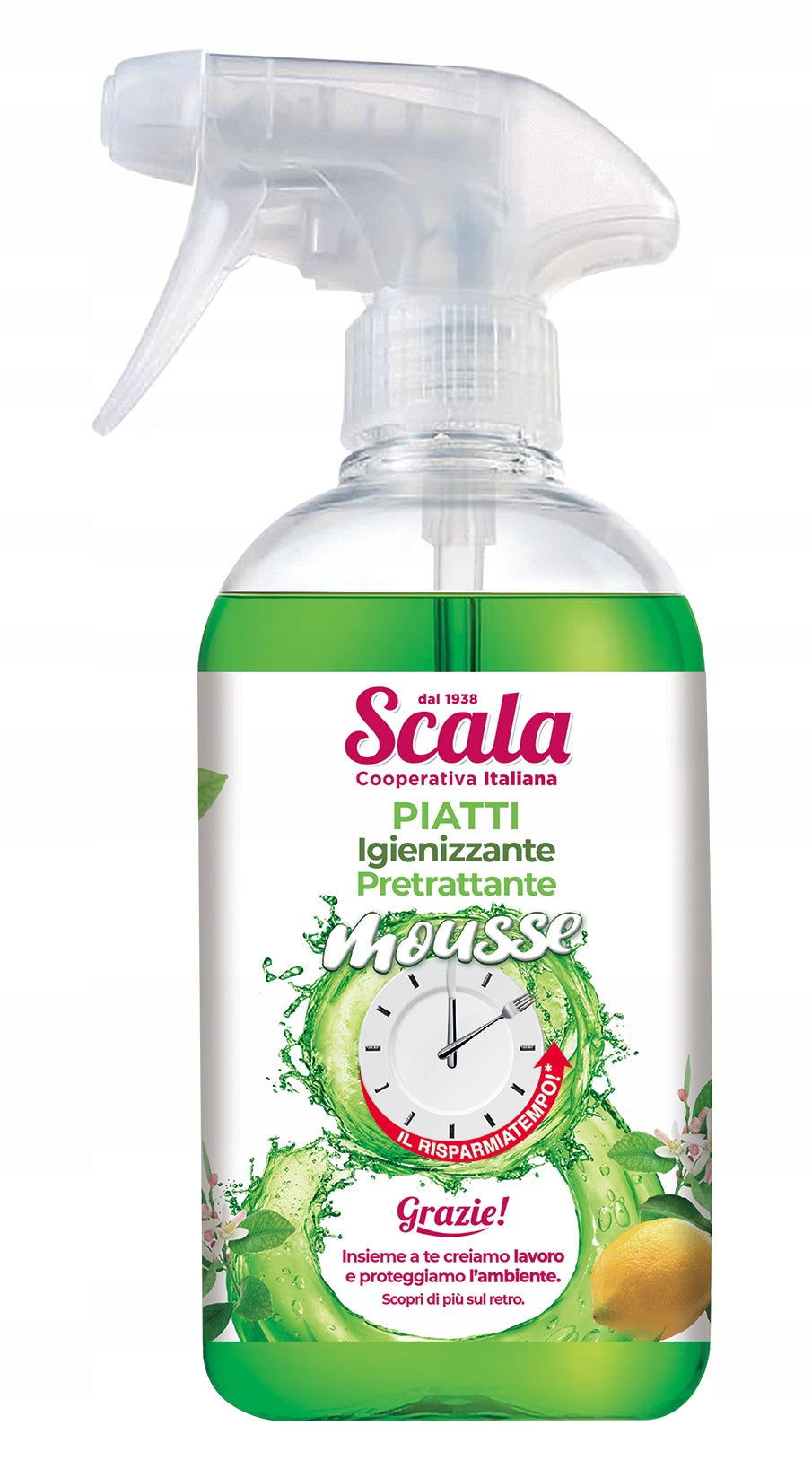Scala Piatti Mousse Foam Dishwashing Mousse Lemon 500ml