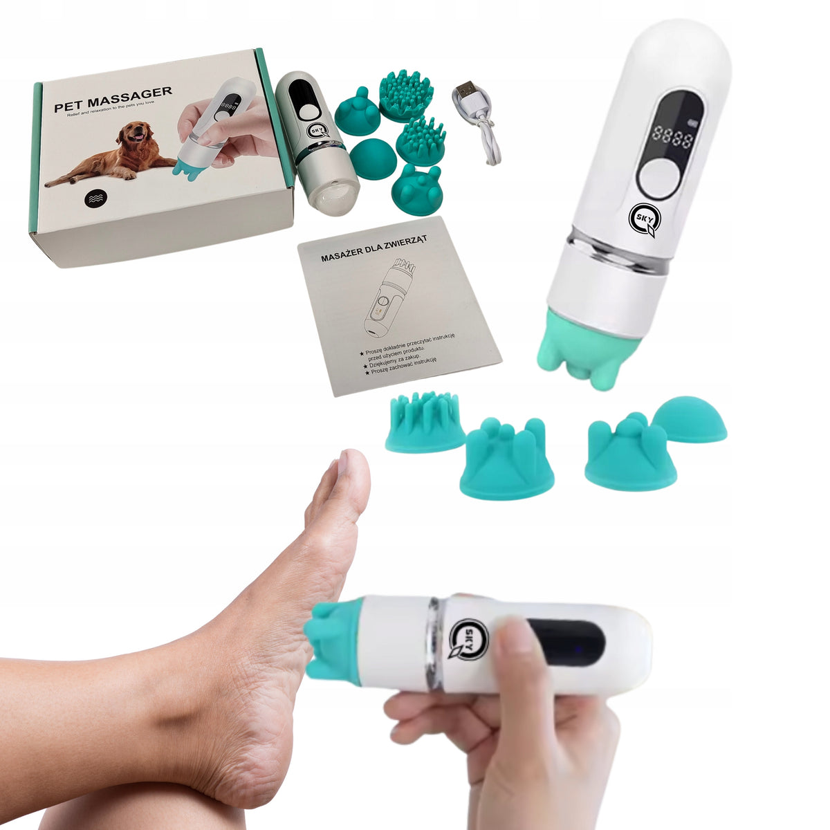 Scalp Massager Electric Wireless Hykker Brand Hykker