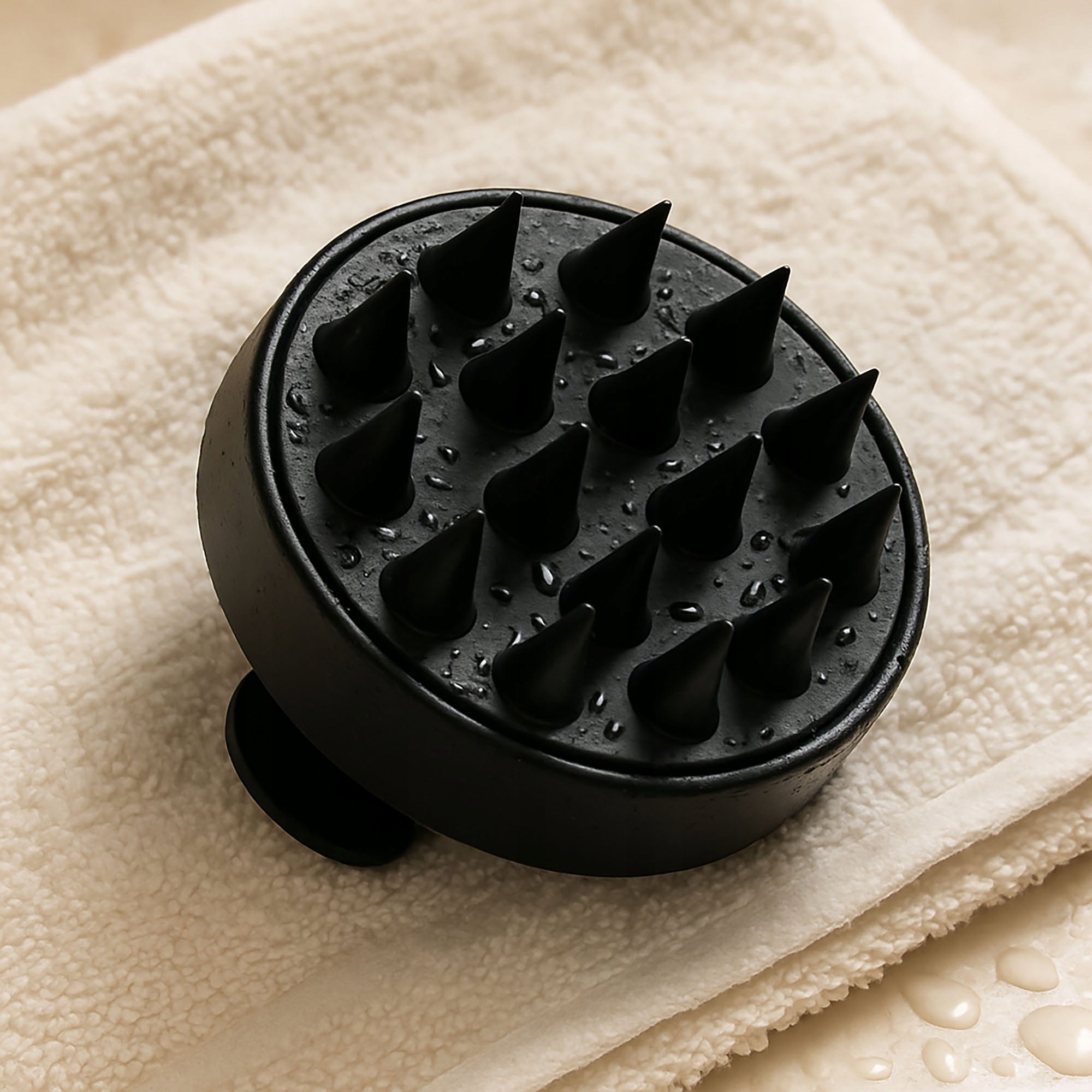 Scalp rub massager brush for hair growth Ayurvedic Packaging status original