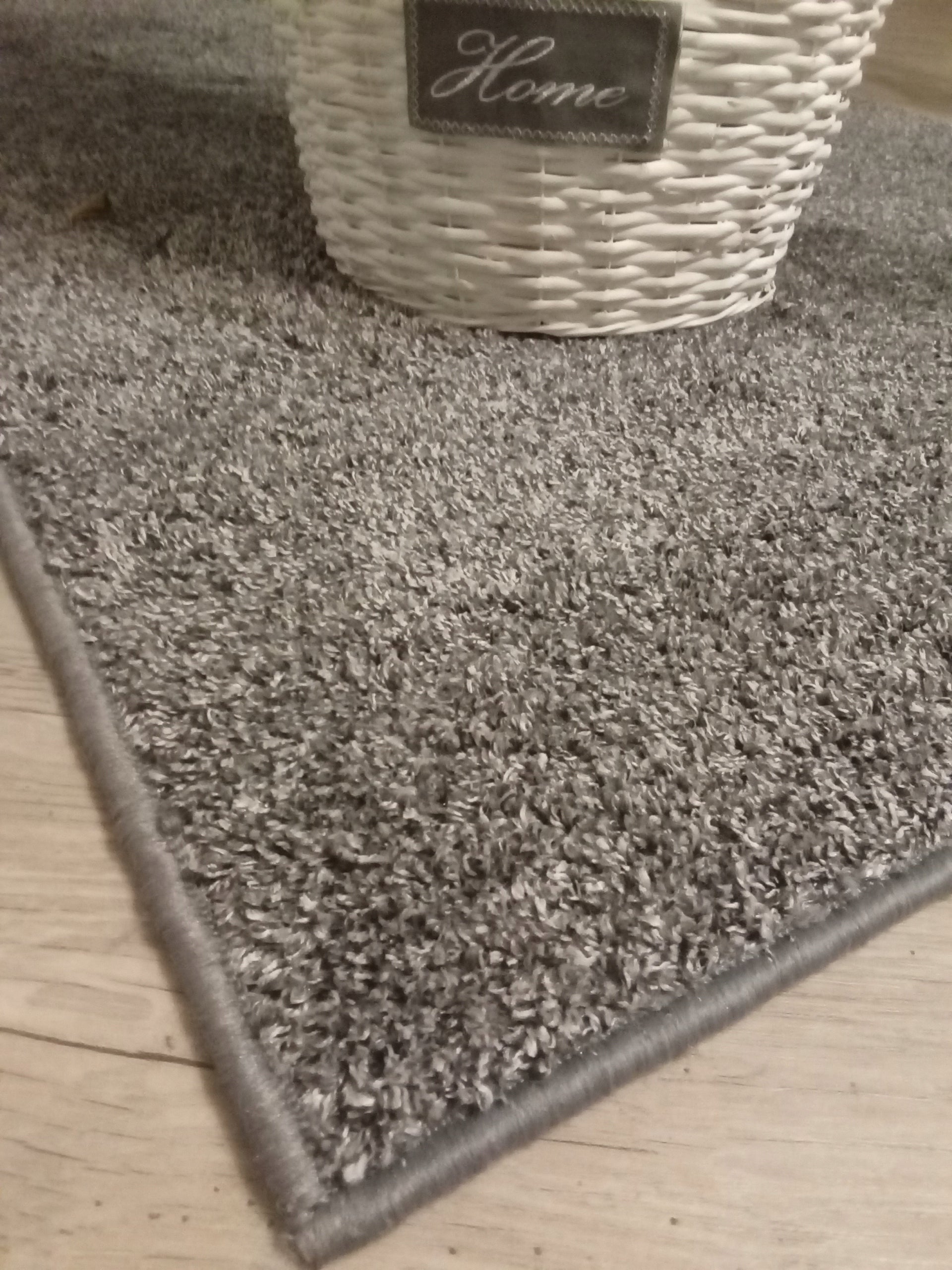 Scandinavian Carpet Grey Soft 160x230 VELVET Living Room Stain Resistant Length 230 cm