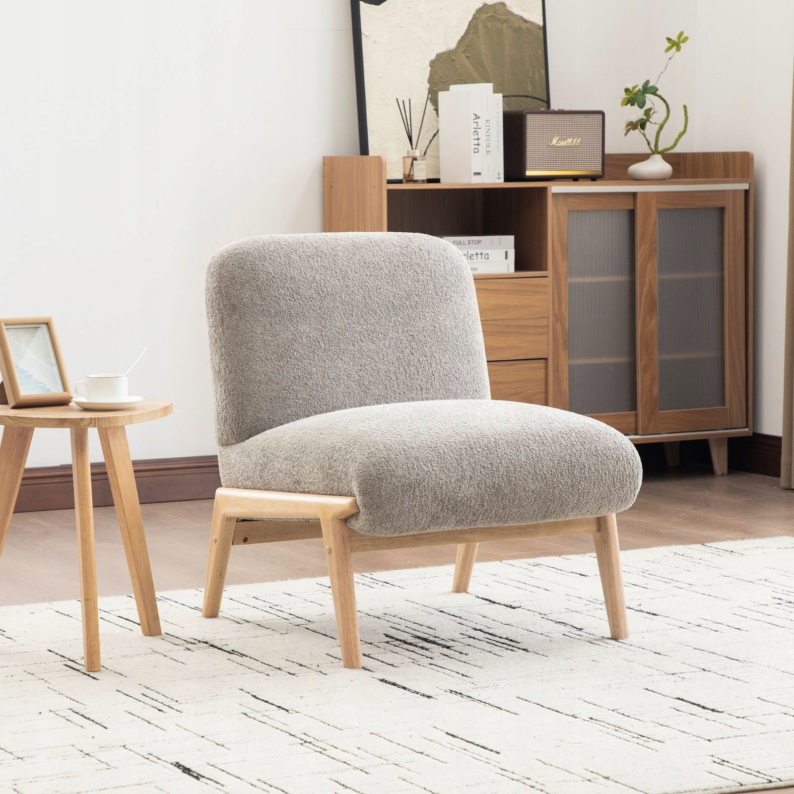 Scandinavian lounge chair grey