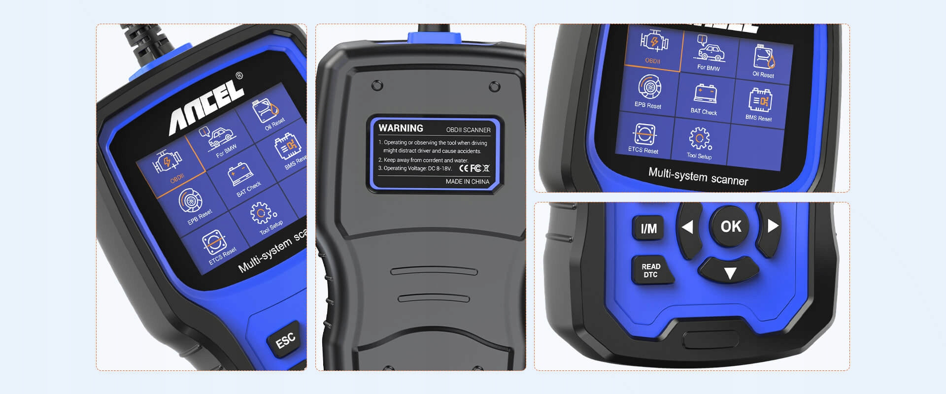 Scanner diagnostic tester Ancel BM700 BMW MINI Polish ! Manufacturer code BM700