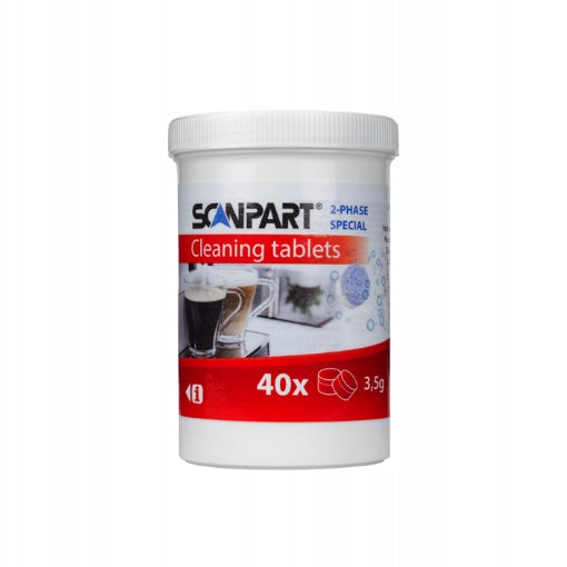 Scanpart 2-phase Special - 2-phase cleaning tablets for espresso machines 40 pcs