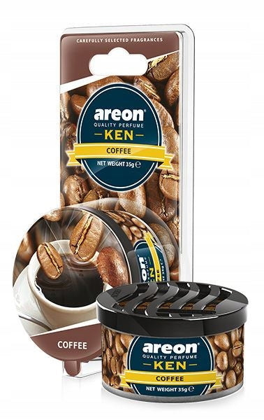 Scent car freshener can AREON KEN Coffee